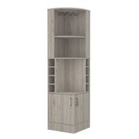 mueble bar esquinero syrah con soporte para copas
