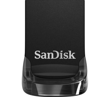 SANDISK 16 GB Ultra Fit USB 3.0 Memory Stick - Silver, Black