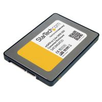 caja adaptadora startech ssd msata a sata 25 pulgadas aluminio plata