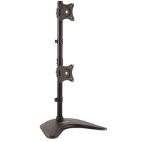 soporte vertical acero para 2 monitores base ajustable ve sa
