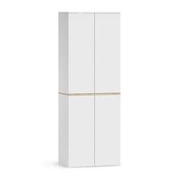 armario multiusos viktor 68 x 1886 cm con 6 compartimentos cerrados vicco
