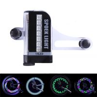 leadbike 14 rgb luz led diy para rueda de bicicleta luces de advertencia recargables para bicicletas luz led de neon res