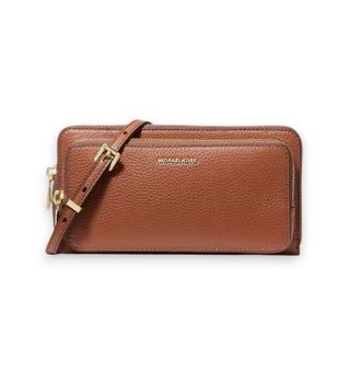 Michael Kors para mujer. 32F5GJ6C7L Bandolera Jet Set grande marrón (OSFA), Casual, Piel