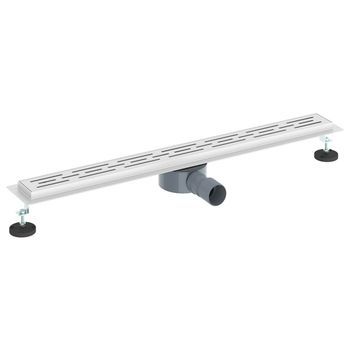 Desagüe De Ducha Diseño Lineal Con Sifón 360° Plateado 80 Cm Vidaxl