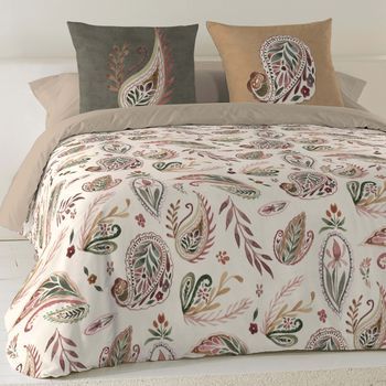 Funda Nórdica 3 Piezas 100% Algodón Cama 150 Cm Naturals Ashley