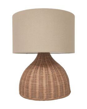 Lámpara de mesa de ratán en color natural de 44cm