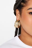 pendientes aros dorados anchos