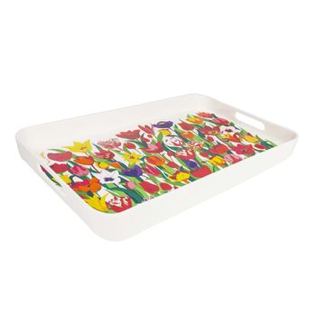 Bandeja para servir  multicolor melamina  53,7  x  34,7  x 5 cm