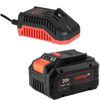 dnipro-m bateria de litio 20v 80 ah maxima autonomia nueva generacion compatible 40 herramientas dm20 - bp-280n  cargador rapido fc-230