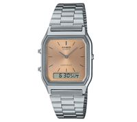 reloj casio vintage edgy aq-230a-4a unisex dial analogico y digital