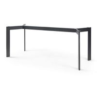 pata de mesa verg diy acero 180x70x72cm - negro encasa
