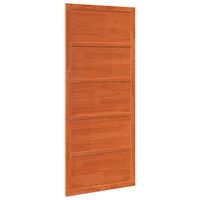 puerta corrediza marron cera 80 x 25 x 208 cm vidaxl