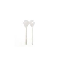 cubiertos para ensalada de resina blanca