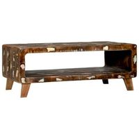 mesa de cafe - mesa de centro - mesa baja 90 x 50 x 35 cm madera solida recuperada