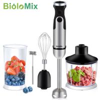 biolomix-batidora de mano de inmersion 5 en 1 1200w 800ml picadora de carne y verduras taza para batidos de 600ml