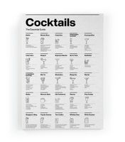 lienzo 60x40 cocteles bw