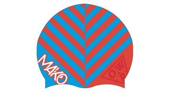 Gorro de silicona mako owp fluo naranja   azul