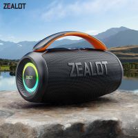altavoz bluetooth zealot-p11 de 50w altavoz inalambrico para fiestas con bluetooth 54 sonido estereo asa comoda luz controlable