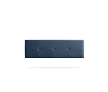 Cabecero tapizado napoli polipiel 100x50x5 cm - azul oscuro - moonia