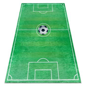 Alfombra Lavable Bambino 9731 Cancha, Futbol Para Niños Antideslizant 80x150 Cm