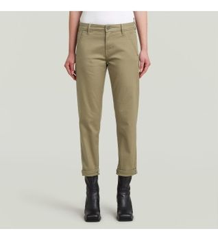 G-Star para mujer. D25257-C105-6057 Pantalón Chino Kate Boyfriend marrón (25/30), Casual, Algodón Orgánico, Sostenible