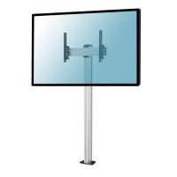 kimex soporte de suelo inclinable con base atornillable para tv 32-75 altura 175cm vesa 600x400 max 50kg