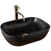 lavabo sobre encimera rea belinda black marble mat