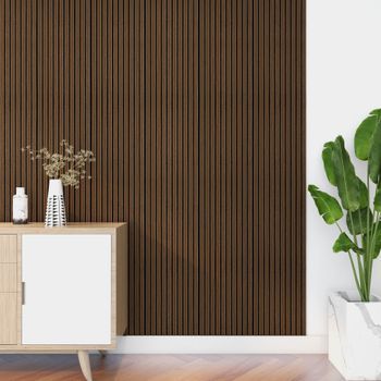 Set De 6x Paneles De Pared 3d Bronckhorst 195x31,5 Cm - Efecto Madera Oscura [neu.holz]