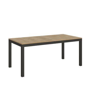 Mesa Extensible 90x180/284 Cm Everyday Evolution Roble Natural Estructura Antracita