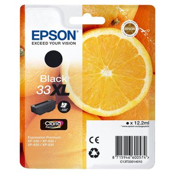 Epson Claria Premium 33 Cartucho de Tinta C13T33514010 XL Negro