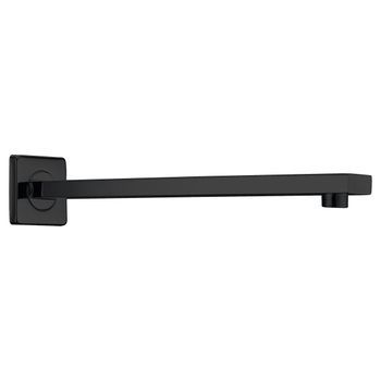 Soporte De Pared Cuadrado Negro Mate En Acero Y Latón Resistente