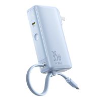 baseus nomos nt11 35w 365wh 10000mah poder bank con pantalla led y cable type-c integrado bateria externa de modo dual