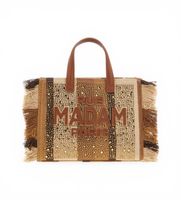 rue madam paris para mujer 1529 bolso casablanca mini tote marron osfa casual poliuretano