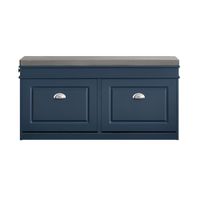 zapatero banco con 2 solapas 1 cajon azul
