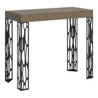 consola extensible 90x40196 cm ghibli small gris paloma estructura antracita
