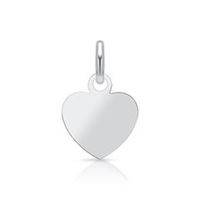 colgante de plata 925 corazon grabable