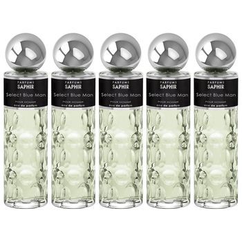 Pack De 5 Eau De Parfum Hombre Saphir Man Select Blue 200ml