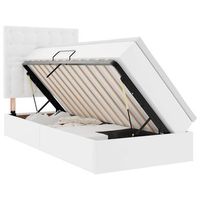 cama con almacenamiento puro 90 x 190 cm cuero sintetico vidaxl