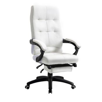 Silla de oficina 65x65x125 cm blanco