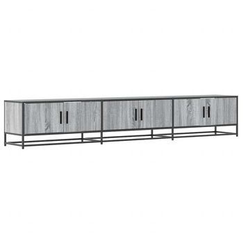 Mueble Para Tv | Mueble De Salón | Gabinete De Tv Madera De Ingeniería Gris Sonoma 240x35x41 Cm