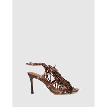 KG by Kurt Geiger Sandalias SANDALIA FRYNGE SANDAL 90 MARRÓN para mujer