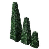 set de 3 de boj piramides artificiales poda artistica vidaxl