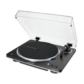 Audio-Technica AT-LP70XBT Giradiscos inalámbrico con tracción por correa totalmente automático (Negro/Plata)