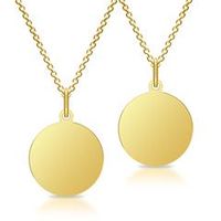 colgante doble de plata chapada en oro