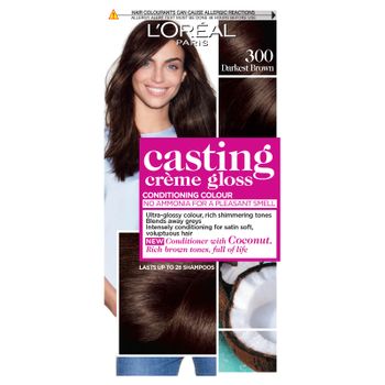 L'Oréal Paris Casting Crème Gloss Semi-Permanent Hair Dye (Various Shades) - 300 Darkest Brown
