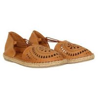 top3 alpargatas elasticos con piso yute y adorno troquelado para mujer
