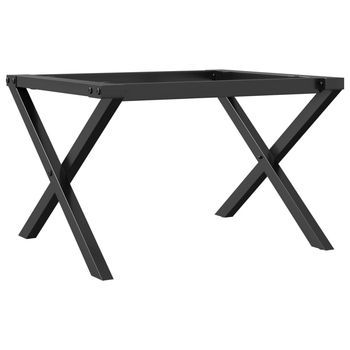 Patas De Mesa De Centro，mesa Auxiliar，mesita De Centro Estructura X Hierro Fundido 60x40x38 Cm