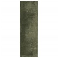 alfombra pelo corto suave lavable huarte verde bosque 80x250 cm vidaxl