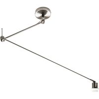 lampara de techo haia brazo articulado sin pantalla 1xe27 l13xan90xalregcm niquel