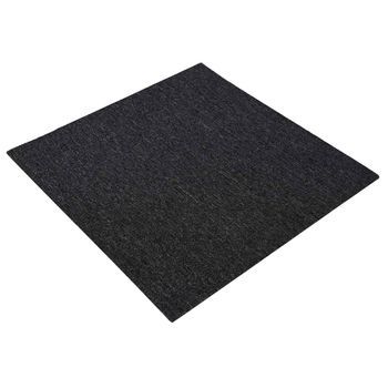 Azulejo De Alfombra Gris Oscuro 50 X 50 Cm 20 Uds. Pp Y Betún Vidaxl